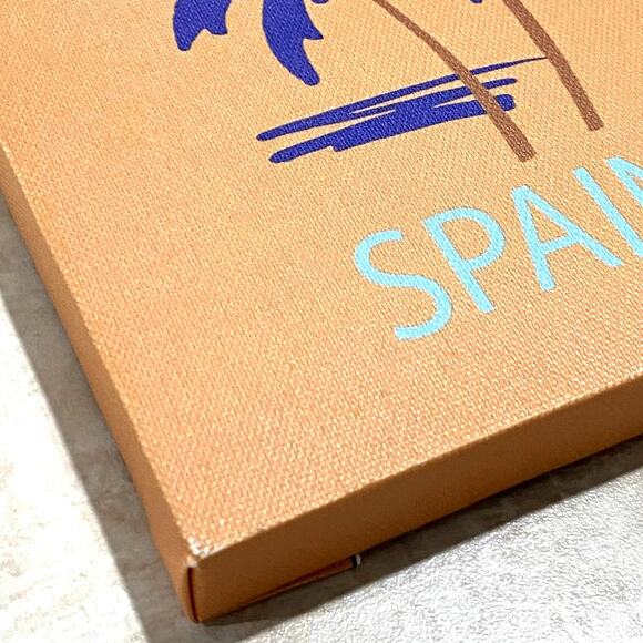 Pack of 2 Small Wall Art Prints Decor Room Posters UNFRAMED Orange and Blue Set - Picture 7 of 8